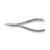 Tronchese unghie incarnite punta arrotondata manico 13 cm