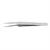 Pinza ciglia punta spillo acciaio inox curva