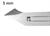 Tronchese pelli manico 12 cm tg. 5