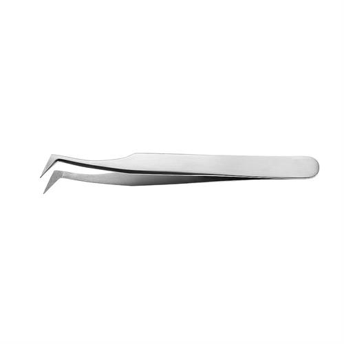 Pinza per extension ciglia in acciaio inox Ad uncino